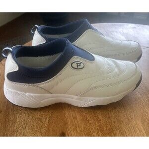 Propét Womens W3851 Wash & Wear Slip-on Slip Resistant Sneaker Walking Shoe 9
